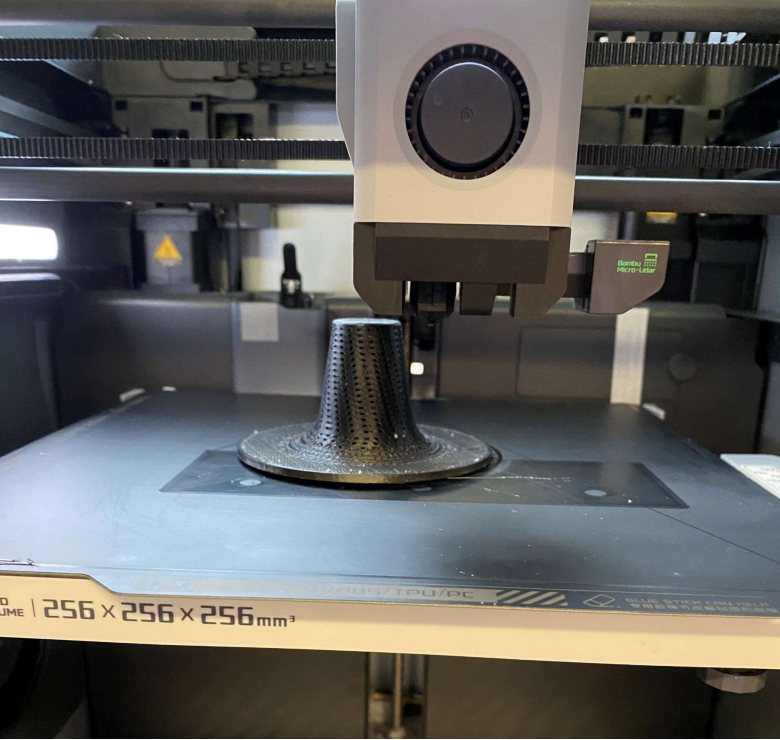 3D printing of the sample